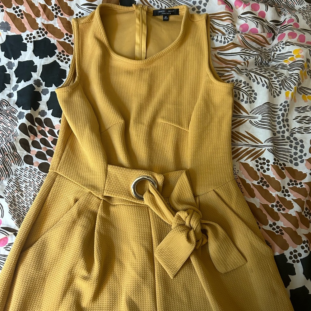 Yellow jumpsuit, worn once